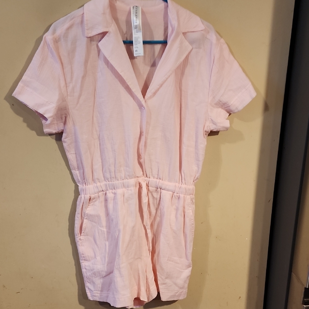 Fabletics Light Pink Collared Top - image 2